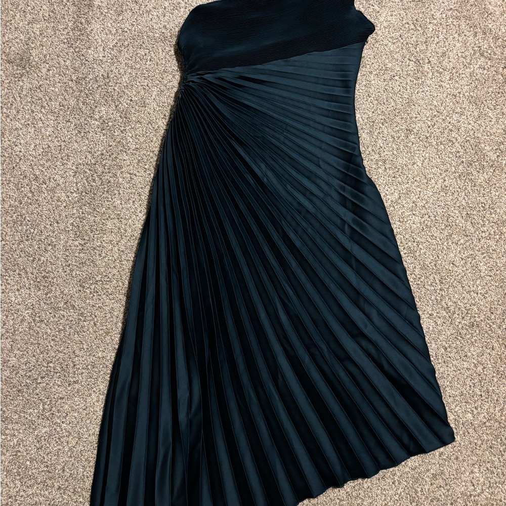 Baltic Born Blue Asymmetrical One Shoulder Dress